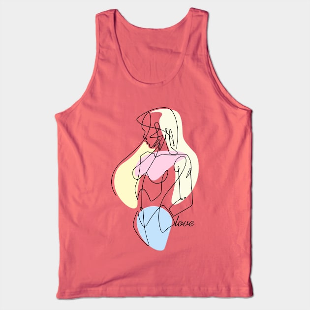 Love Tank Top by Night9